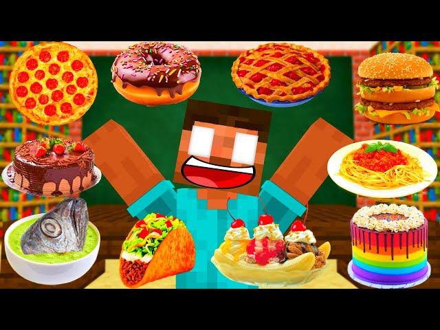 Minecraft Mobs : COOKING CHALLENGE SEASON 1 ALL EPISODES (1-10) - Minecraft Animation