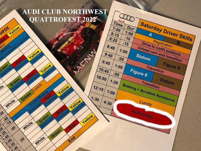 Quattrofest 2022 | Saturday 11/5 | Driver Skills | Autocross