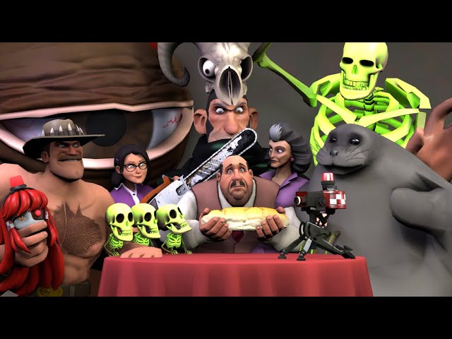 More TF2 characters eat Bread (SFM animation)