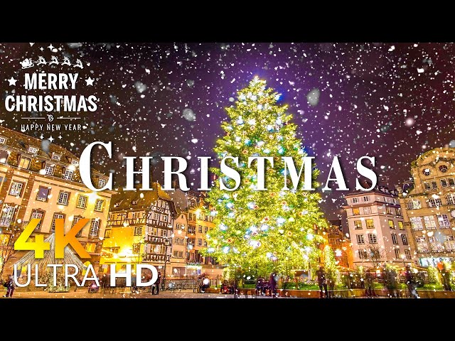 Christmas Wonderland 4K - Scenic Winter Relaxation Film with Top Christmas Songs of All Time