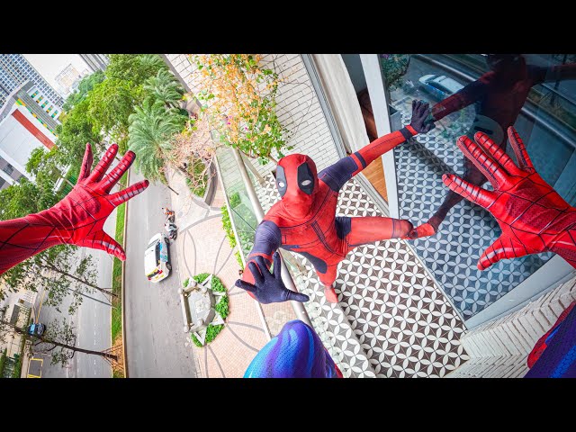 TOP 3 SPIDERMAN ESCAPING CRAZY DEADPOOL & @NOITEN (Funny ParkourPOV Comedy)