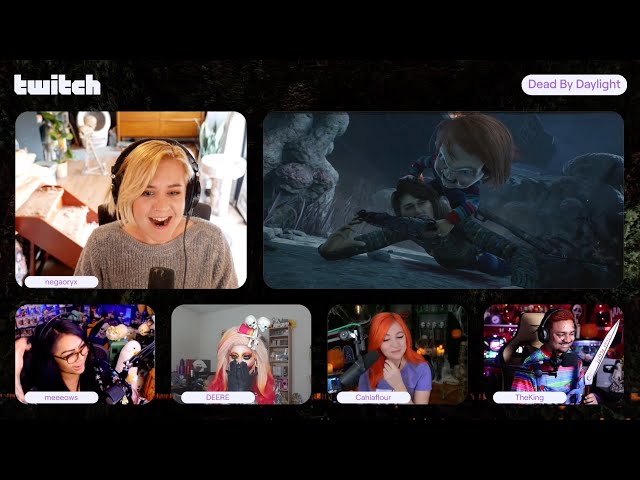 @dearDEERE @negaoryx @Meeeowstv @TheKingGaming @Cahlaflour play DEAD BY DAYLIGHT | Twitch Presents