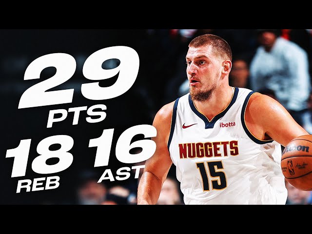 Nikola Jokić Posts MONSTER 29-PT TRIPLE-DOUBLE In Brooklyn | October 29, 2024