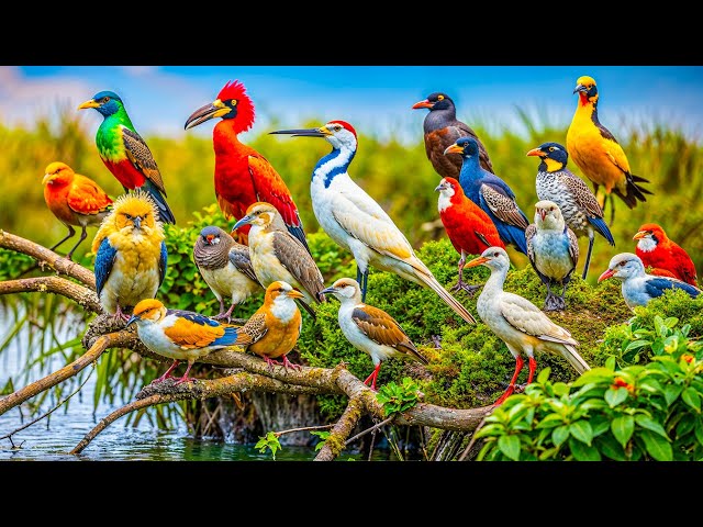 Beautiful Birds| Colorful Birds | Breathtaking Nature, Amazing Bird Songs| Stress Relief and Healing