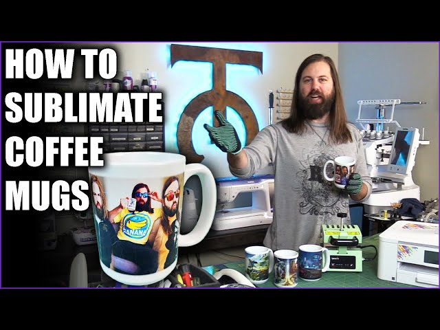 How to sublimate onto coffee mugs with custom graphics -Brother SP1 Sublimation Tutorial Tock Custom