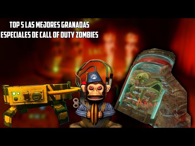 TOP 5 "LAS MEJORES GRANADAS ESPECIALES" DE CALL OF DUTY ZOMBIES (SOLO TREYARCH)