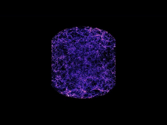 The Cosmic Web in 360! ELEPHANT simulation with 500 Mpc/h per side box -- 126,917,310 particles!