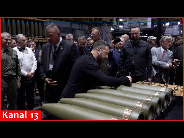 Ammunition that will make invading Russians bleed -Zelensky saw ammunition manufacturing plant in US