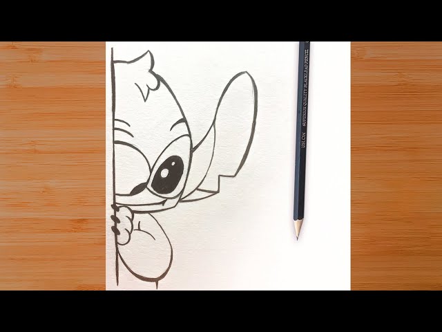 DIBUJOS FÁCILES - Cómo Dibujar a Stitch ✨ Paso a Paso a Lápiz Súper Fácil - Disney