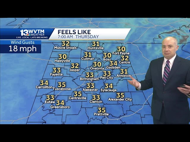 Alabama weather forecast turns freezing cold with frost possible this weekend