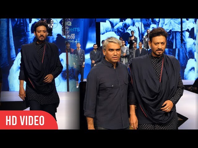 Irrfan Khan Ramp Walk | GQ Fashion Nights 2017 | Van Heusen+GQ Fashion Nights 2017