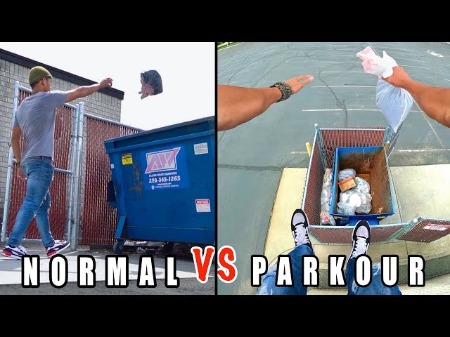 Parkour VS Normal People In Real Life