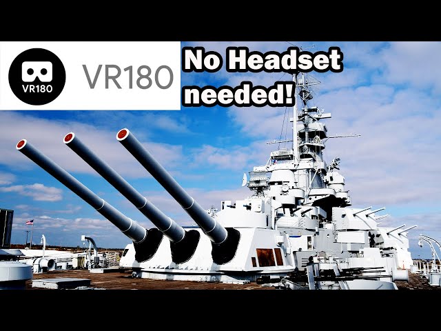 USS Alabama Battleship Walk Through Tour VR180