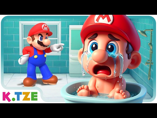 Baby Mario Hates Bathing 🛁😭 Super Mario Odyssey Story