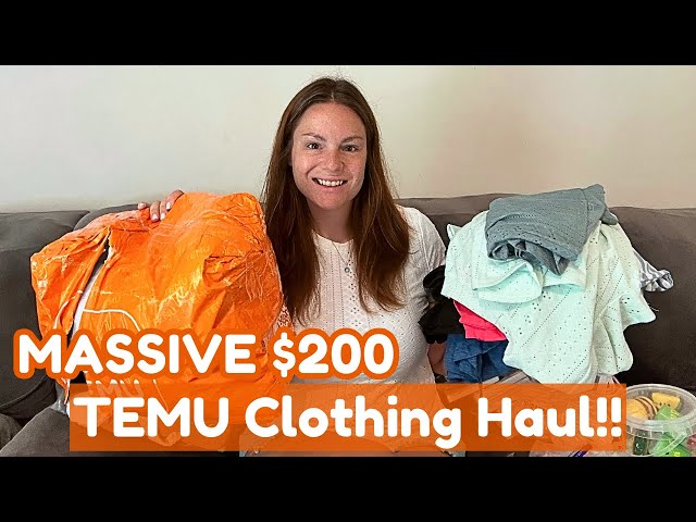 HUGE $200 TEMU HAUL | CLOTHING, SHOES AND MORE