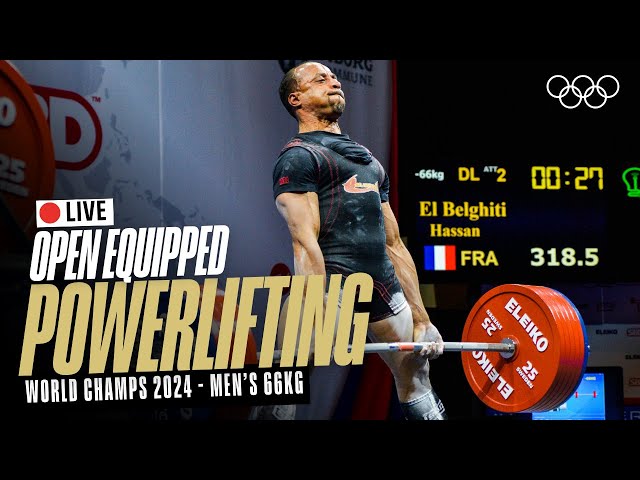 🔴  LIVE Powerlifting | Men's 66kg | World Open Equipped Championships