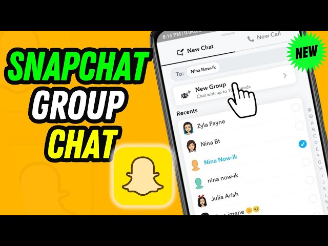 How to make a gc on snapchat | Create group chat on snapchat