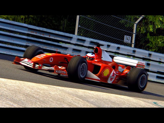 Lapping the Ferrari F2004 around the Nordschleife in Virtual Reality