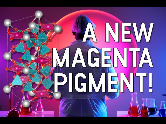 New discovery! A magenta pigment based on moon material!?