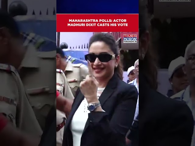 Maharashtra Assembly Polls 2024: Actor Madhuri Dixit  Casts His Vote In Mumbai| Watch #shorts