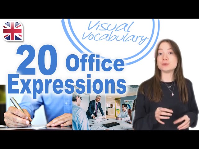 20 Office Expressions to Describe Your Workplace - Visual Vocabulary