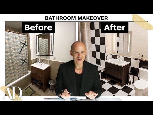 Pro Designer Fixes 2 Bathrooms in Need of Renovation (Budget vs. Expensive) | Architectural Digest