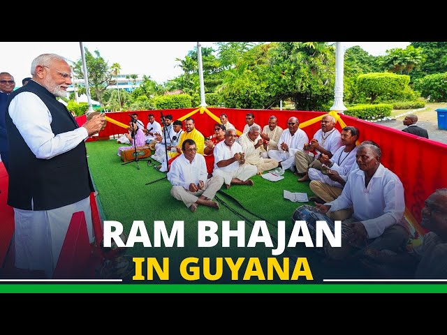 Ram Bhajan in Guyana during PM Modi's visit