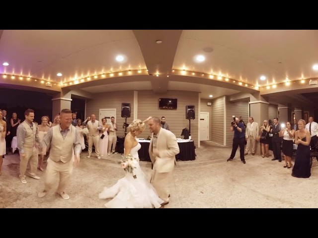 VR 360 Wedding - Introductions and First Dance of Jessica & Jay - GoPro Omni