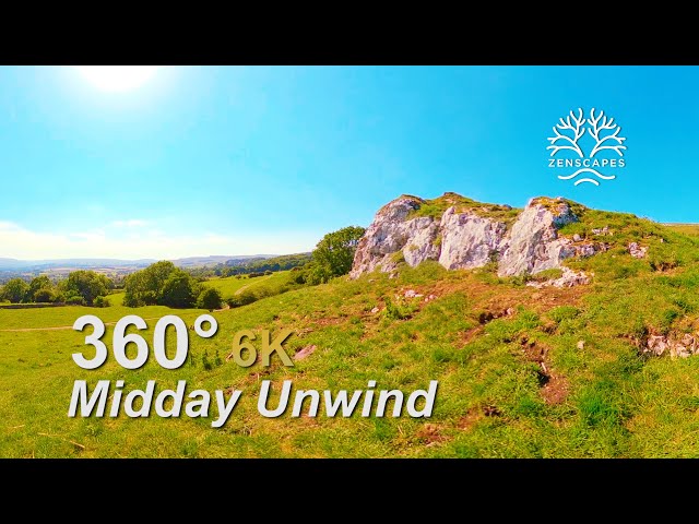 Midday Unwind - relax in the English countryside. 360 6K video and ambisonic sound, 55 mins.