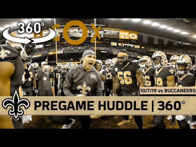 360° View of Saints Pregame Huddle - Week 5 vs Buccaneers | New Orleans Saints