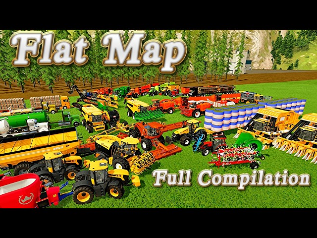 farming Simulator 22 fs22 full compilation timelapse  Flat Map  fs22 Mods