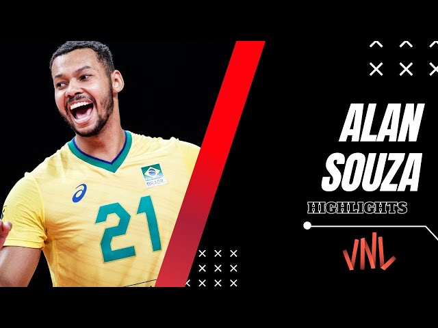 Alan Souza HIGHLIGHTS | Brazil 🇧🇷 🆚 Serbia 🇷🇸 | Men's Volleyball VNL 2024