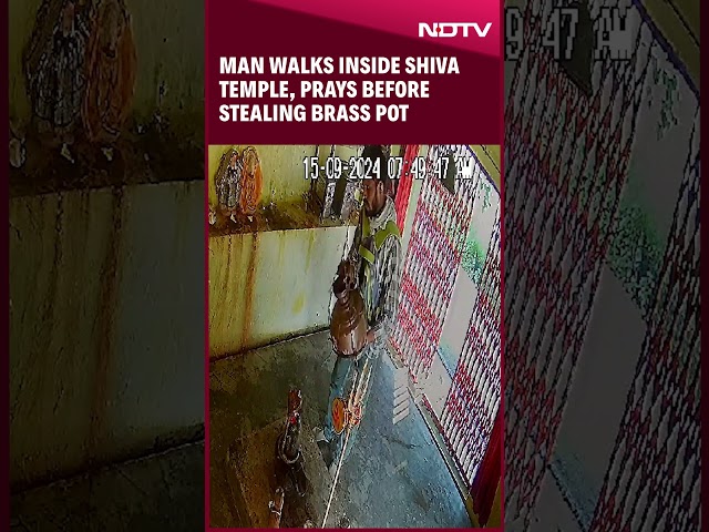 Kanpur News | Man Walks Inside Shiva Temple, Prays Before Stealing Brass Pot