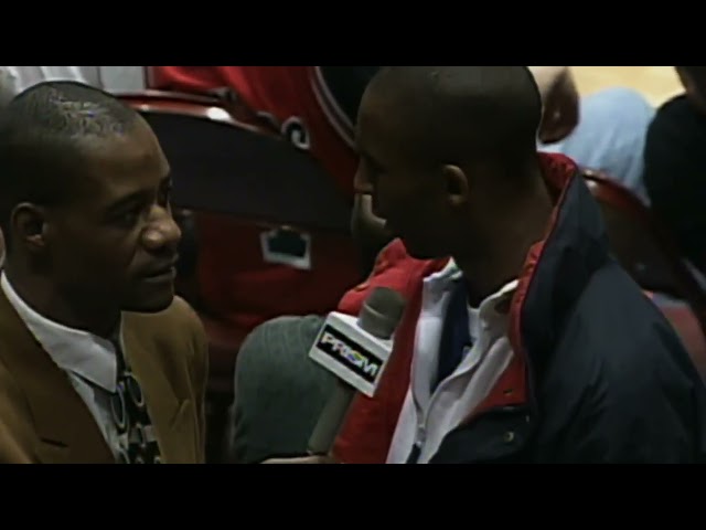 High School Kobe Bryant Gets Interviewed At Bulls Game