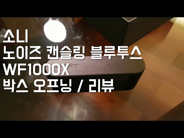 [KOR] 소니 노이즈 캔슬링 이어폰 wireless WF1000x 리뷰