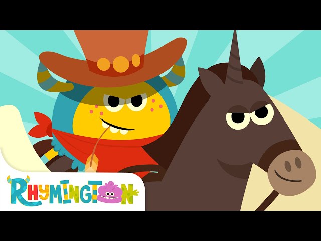 The Best Cowboy In The West | Monster Cartoon | Rhymington Square