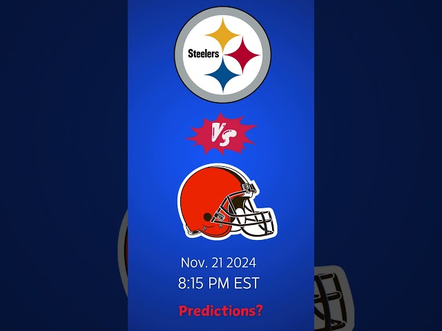 Pittsburgh Steelers vs. Cleveland Browns Predictions | Week 12 #nfl #americanfootball #thursday