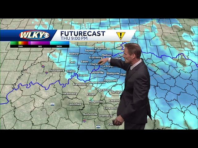 Light rain and snow chances