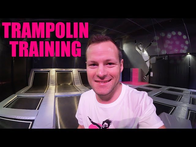 Trampolin Training im Sprung Raum - PARKOUR Vlog #65