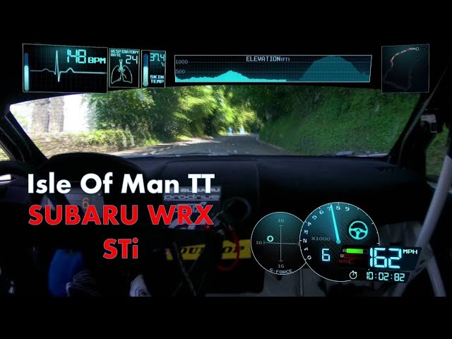 Subaru WRX STI Hillclimb at Isle of Man TT - Flat Out POV 2019