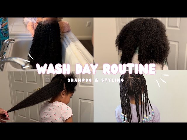 KIDS CURLY HAIR WASH & STYLE ROUTINE