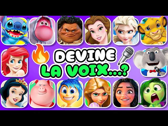 Devine qui PARLE spécial DISNEY 🎙️🎵🌈 Vice-versa 2, Vaiana, Le Roi Lion, Elsa, Wall-E, Sing 1 & 2