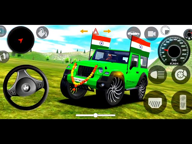 Modified Mahindra Thar Green Car Games: Indian Cars (Gadi Wala Game) - Car Game Android Gameplay