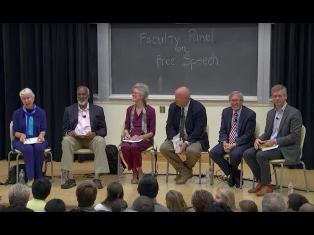 UC Berkeley Faculty Panel on Free Speech