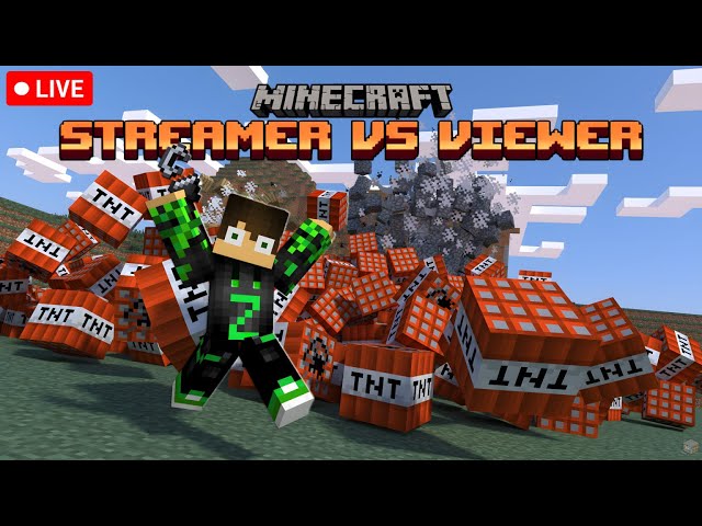 Minecraft Streamer VS Viewers (TNT Game) #shorts #minecraft