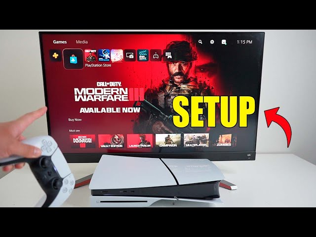 PlayStation 5 Slim Initial Setup, Startup, Dashboard and Gameplay