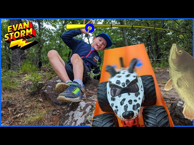 Outdoor Adventure with Some Monster Truck Racing & Fishing