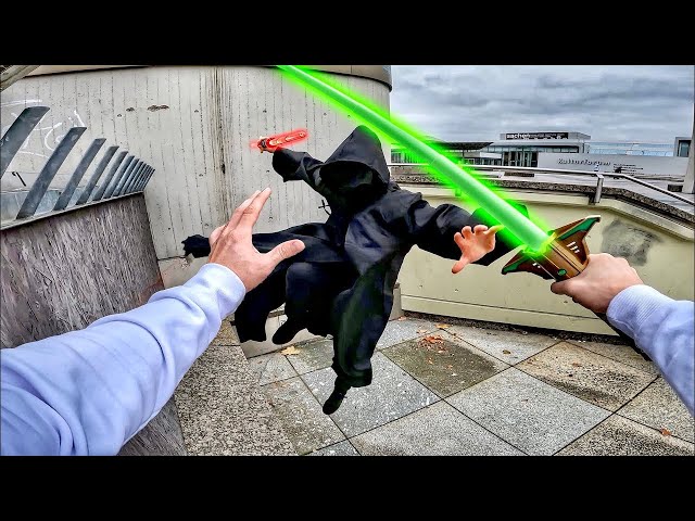 PARKOUR POV Lightsaber Fight - Real Life Parkour Chase