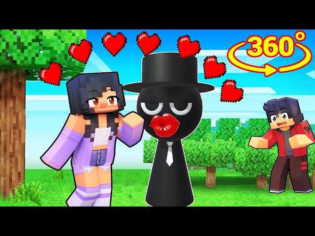 Aphmau Have a NEW Sprunki BOYFRIEND in Minecraft 360°!