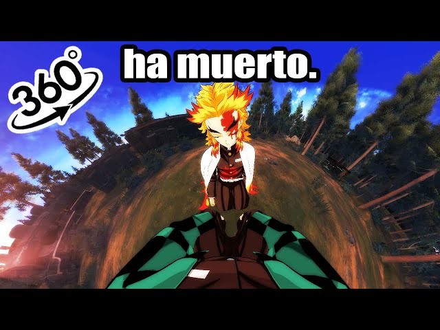 AMAZING🔥 RENGOKU his DEATH From the EYES of TANJIRO 😭 RENGOKU vs AKASA demon slayer vr (anime vr)